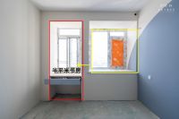 半平米也是宝，推进阳台0.5m，飘窗旁塞满整张桌，实用性太强