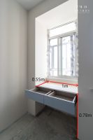 半平米也是宝，推进阳台0.5m，飘窗旁塞满整张桌，实用性太强