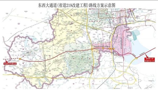 胶州市东西大通道一期全面开工 施工现场热火朝天-中国网地产