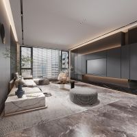 成都140平现代极简设计,灰色系轻奢范,90后的改善型新家