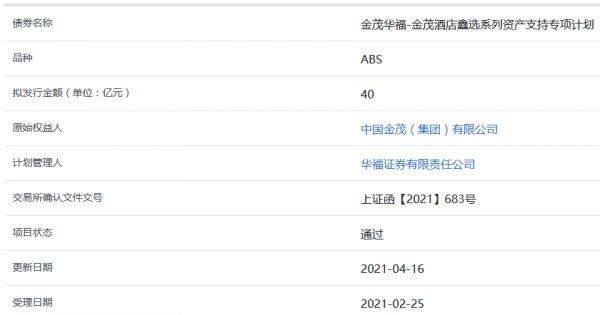 金茂40亿元ABS获上交所通过-中国网地产