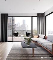 别犹豫,打通客厅和阳台之后窗帘应该安装在这