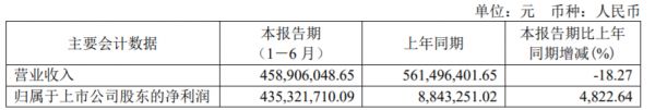 万通发展：2021年上半年归属股