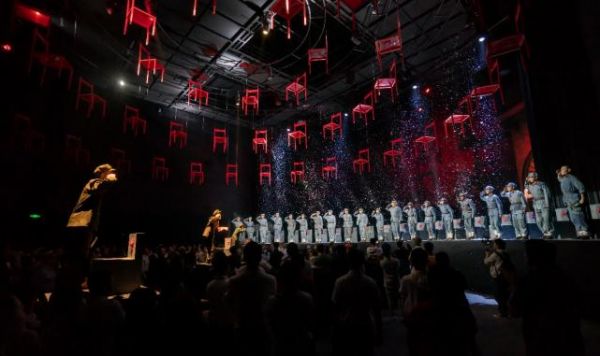 《再回延安》演出现场（受访者供图）