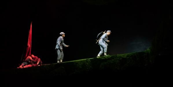 《再回延安》演出现场（受访者供图）