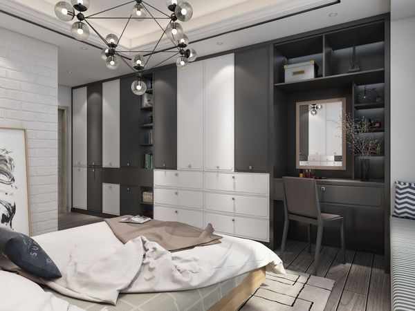 【梳妆柜+衣柜】