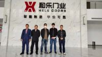 2021年上半年国内知名地产企业莅临和乐门业参观掠影