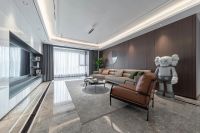 成都150平意式极简 空间采用无主灯设计 简致流畅且干净素雅