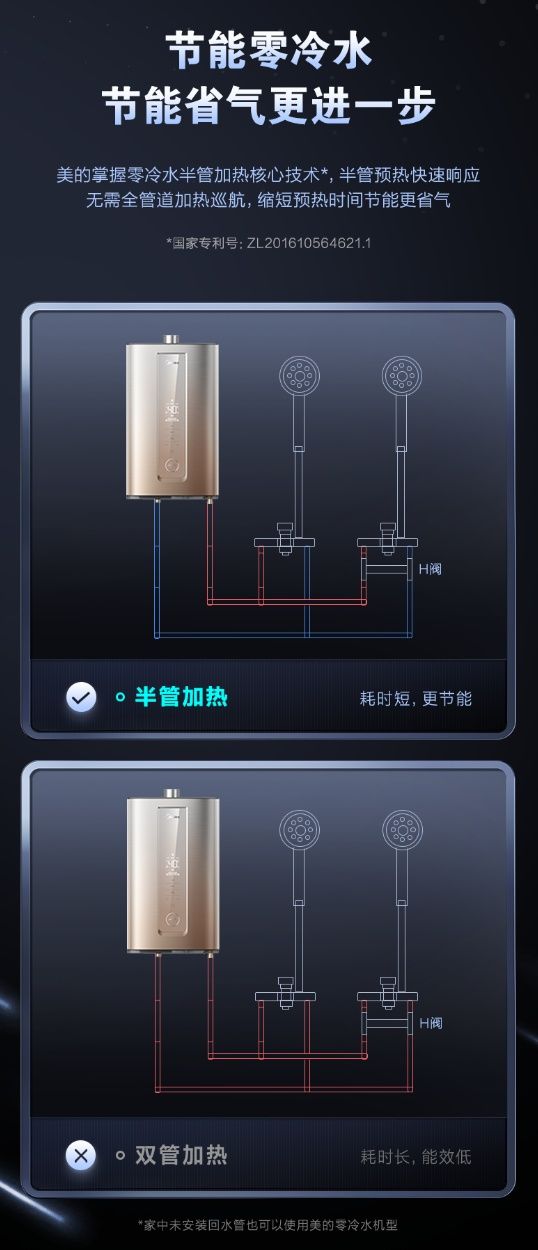 畅快沐浴免调温 美的全时零冷水燃气热水器Y9S 打造恒温沐浴理享生