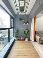 享时光置物搁板，木阳台装修的“最佳点缀”