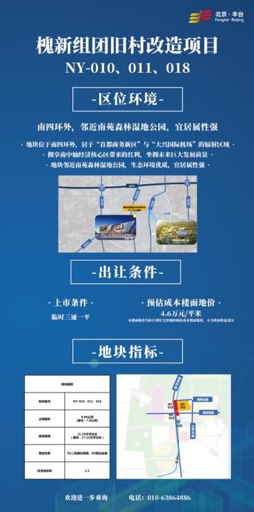丰台10宗高品质地块将于2022年入市 附地块详情