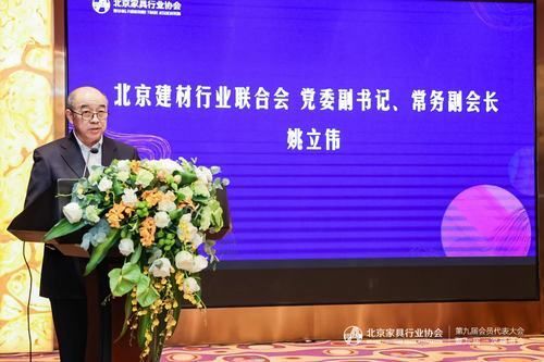 北京建材行业联合会党委副书记、常务副会长姚利伟发言