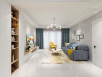 北欧风格客餐厅一体户型设计 空间明亮开阔非常实用