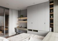 家里太小没有书房？在卧室衣柜里挤出一张书桌