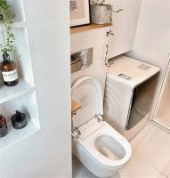 4㎡卫生间装修成“奶油白”色 真的太惊艳了