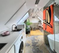 45㎡屋顶阁楼打造一室一厅 斜顶采光太充足