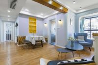 79㎡北欧风，配色清爽，头次见主卧里做吧台