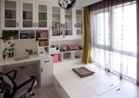 54㎡的三口之家装修 从色彩上实现空间跳动