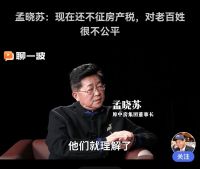 孟晓苏10大专家言论，楼市没泡沫应取消限购，不能都抱怨房价