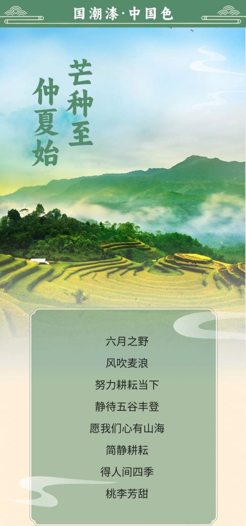 国潮漆·中国色 | 在麦浪中收获，于山海间感受盛夏