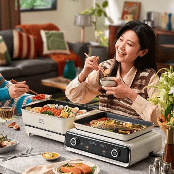一锅搞定烤涮蒸焗?小熊电器多功能叠叠锅:多样饮食全满足