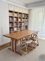 原木装修设计火爆，开放式书房桌成新时代家装标配