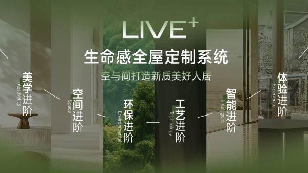 LIVE+生命感全屋定制系统 | 空与间打造新质美好人居
